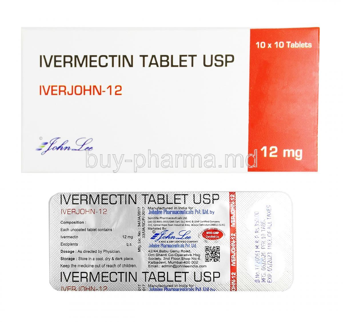 Ivermectin 12mg Spc