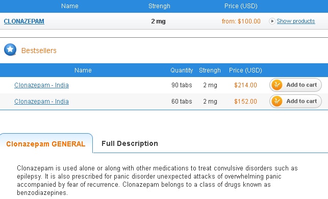 precio de clonazepam rivotril